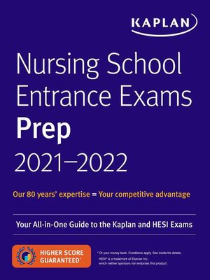 cover image of Nursing School Entrance Exams Prep 2021-2022